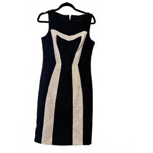 Womens black and white sz 4 David Meister dress #518